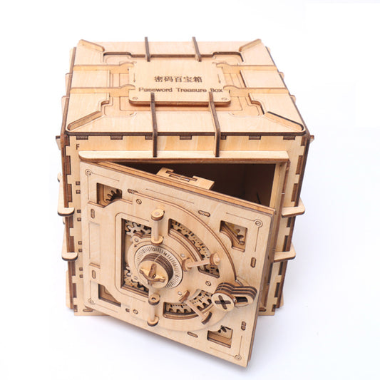 3D Assembling Code Box Wooden Puzzle - Sophie Gift Shop