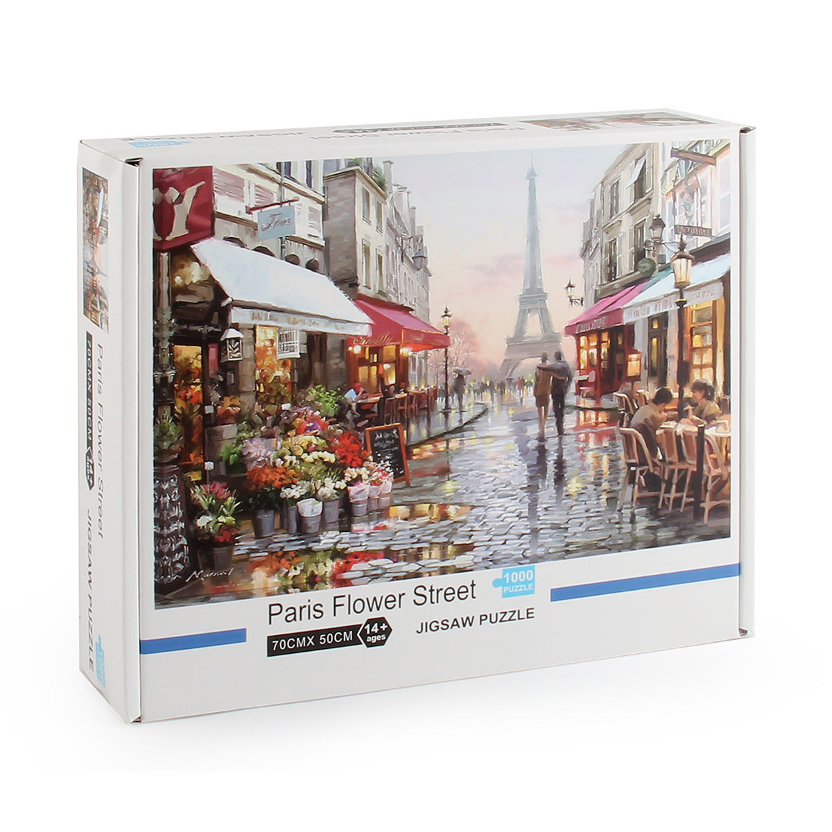 Eiffel Tower Flower Street Jigsaw Puzzle 1000PCS