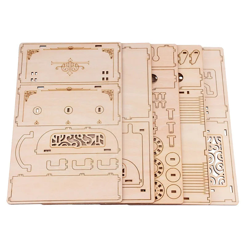 3D Wooden Code Box Puzzle - Sophie Gift Shop