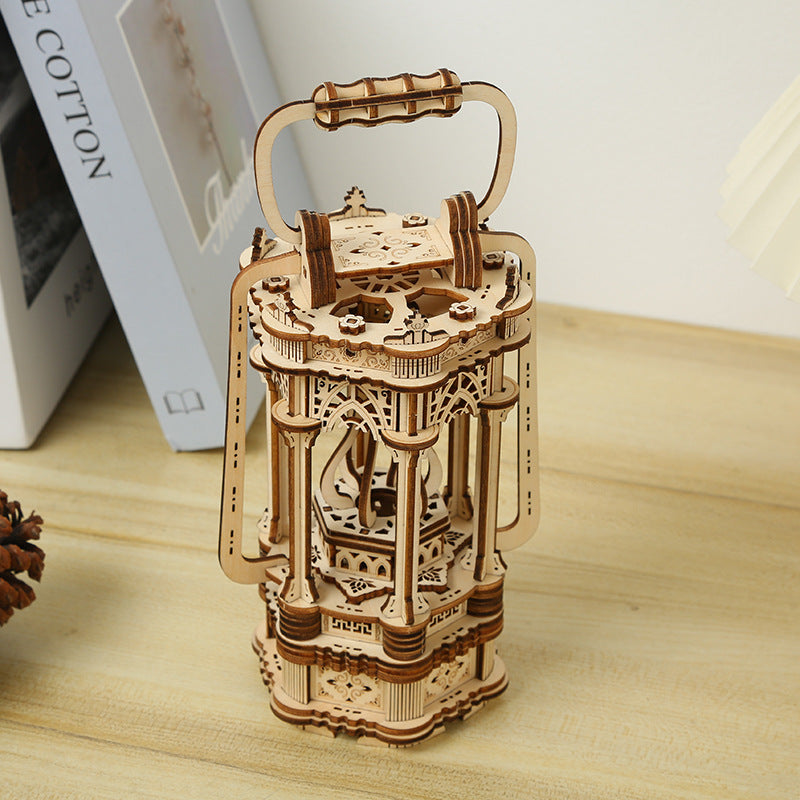 3D Wooden Vintage Lamp Puzzle - Sophie Gift Shop