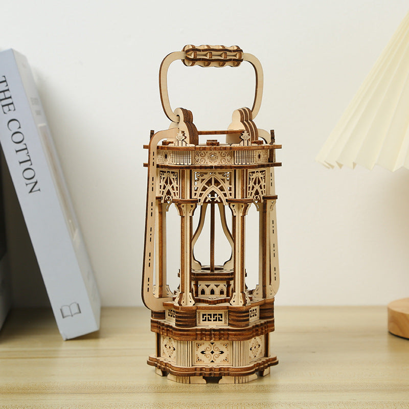 3D Wooden Vintage Lamp Puzzle - Sophie Gift Shop